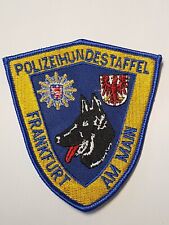 POLIZEI HESSEN POLIZEIDIENSTHUNDESTAFFEL FRANKFURT AM MAIN ABZEICHEN CANINE K-9