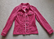 MAC Jeans Damen Frühling Herbst Jacke Gr M rot - Vintage Wash - Baumwolle Kragen