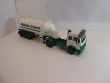 Conrad Mercedes Sattelzug "Wülfrather Zement" Silofahrzeug 1:50 Modellauto