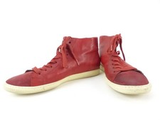 Paul Green Damenschuhe Sneaker 40 | UK 6,5 Rot Leder Turnschuhe High Top (19176)