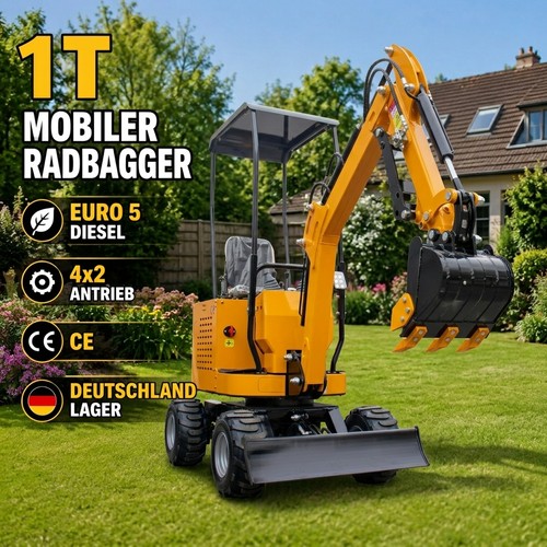 Mobilbagger radbagger 4x2 - 1t,