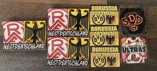 Dynamo Dresden, Rot Weiss Essen , Borussia Dortmund Sticker Aufkleber ⚽️ 8 Stück