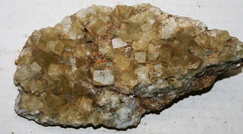 Gelbe fluorit grube anna - fluorit,