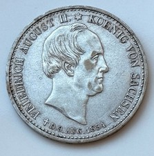 1/3 Thaler  Taler 1854 Sachsen
