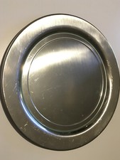 Tablett Teller Schale Cromargan Glaseinsatz Dachbodenfund Essen Servieren