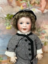 SFBJ 236 „Lachende Jumeau“ 38 cm Frankreich um 1915 – antike Porzellankopf-Puppe