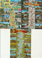 AK Postkarte Landkartenmotiv