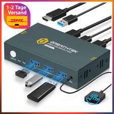 4K HDMI KVM Switch | 2 PC 1