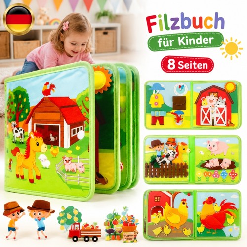 Filz buch quiet book - buch, 3d