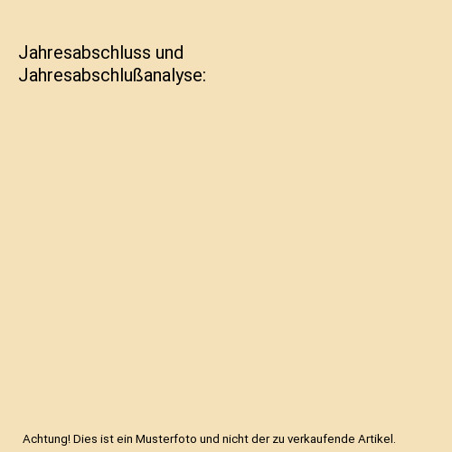 Jahresabschluss und