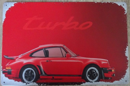 Porsche 911 turbo blechschild - 911,