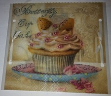 Windlicht aus Serviettentechnik Cupcake