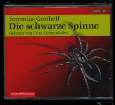 Jeremias GOTTHELF★SCHWARZE SPINNE★Hörbuch-Thriller★3-CD★F. LICHTENHAHN★NEUWTG.★