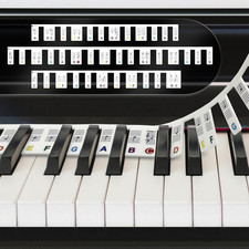 Abnehmbare klaviertastatur - klaviertastatur, [