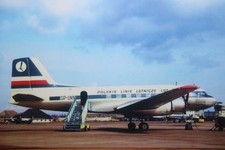 AK Airliner Postcard Flugzeug LOT IL-14