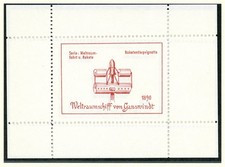 Vignetten Block Weltraumschiff