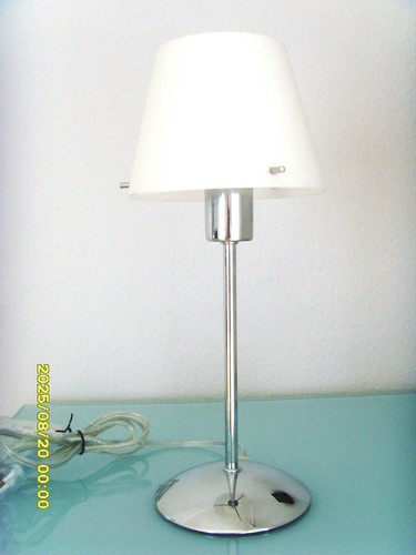Tischlampe verchromt