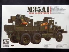 " M35 A1 QUAD .50 GUN TRUCK " AFV-CLUB 35034 in 1:35 UNGEBAUT / MODELL IN FOLIE