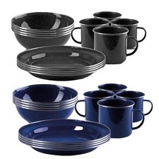 Geschirrset Western Emaille