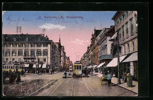 Ansichtskarte karlsruhe - ansichtskarte,