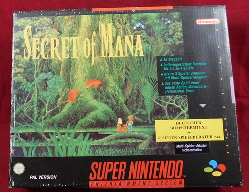 Snes secret mana nur box - snes, of
