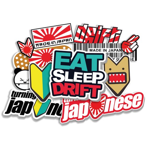 Jdm sticker set - jdm, auto