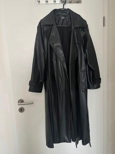 Zara kunstleder jacke - kunstleder, in