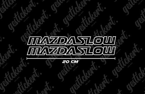 Mazdaslow aufkleber - cm,