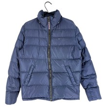 Tommy Hilfiger Herren Feinste Qualität Bomber Daunenjacke Mantel Größe M
