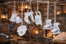 6 tlg Set Christbaumschmuck
