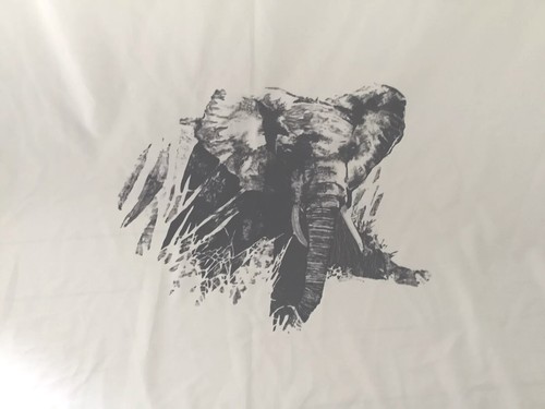 Vorhang weiß mit schwarzen - weiß,