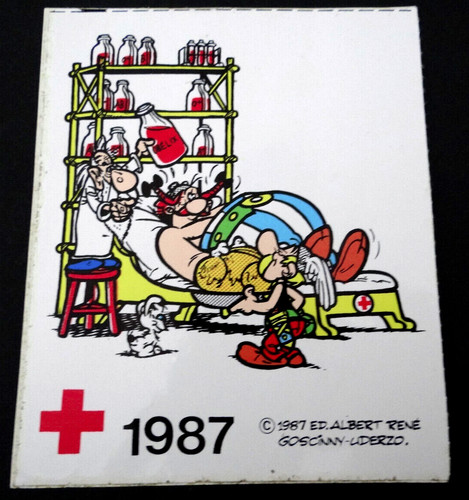 Werbe aufkleber asterix - werbe-aufkleber, &