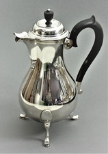 Jezler Schweiz " Füssli " Schokoladen Kanne Kaffeekanne 800er Silber (P68)