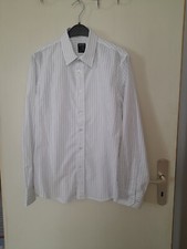 Herrenhemd, Smog, weiß mit Streifen, Gr. M, Nr. 88