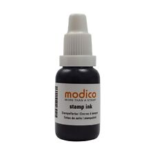 Modico Schwarz 15ml Bürostempelfarbe black Stempeltinte Flash Stempel nachfüllen