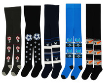 5 Paar Jungen Kinderstrumpfhosen Fußball Motiv Größe 104-152 Strumpfhosen