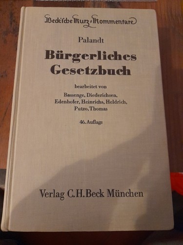 Palandt bürgerliches - palandt,