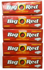 Wrigley´s Big Red Dragees Zuckerfreie Kaugummi Zimt (5x10 Dragees) 70g