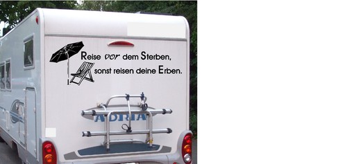 Kfz aufkleber reise - -, "reise