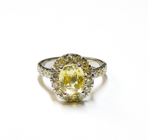 Exquisiter platin ring mit - ring,
