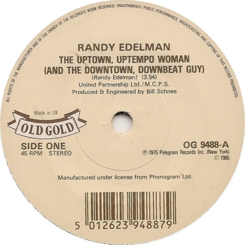 Randy edelman uptown uptempo - randy,