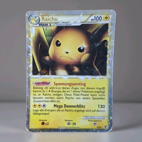 Raichu prime holo - raichu, pokemon