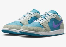 DX4334-300 Nike Air Jordan Air 1 Low SE Aquatone Concord Herren Turnschuhe