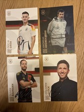 4 Autogrammkarten DFB Nationalmannschaft 2025 handsigniert