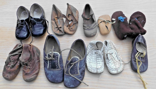 Konvolut alte kinderschuhe - alte,