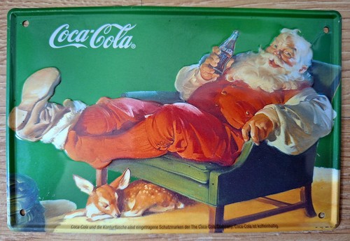 Blech schild coca cola - coca,