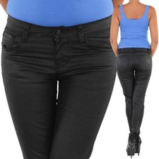 Damen Kunstlederhose