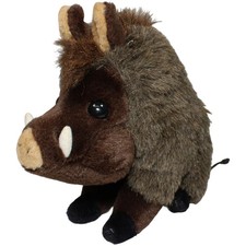 Hübsches Wildschwein, sitzend