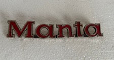 Emblem Typenschild Typenzeichen "Manta" für Opel Manta A Oldtimer Kofferraum
