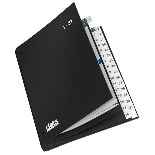 Dots pultordner schwarz - dots, 1-31